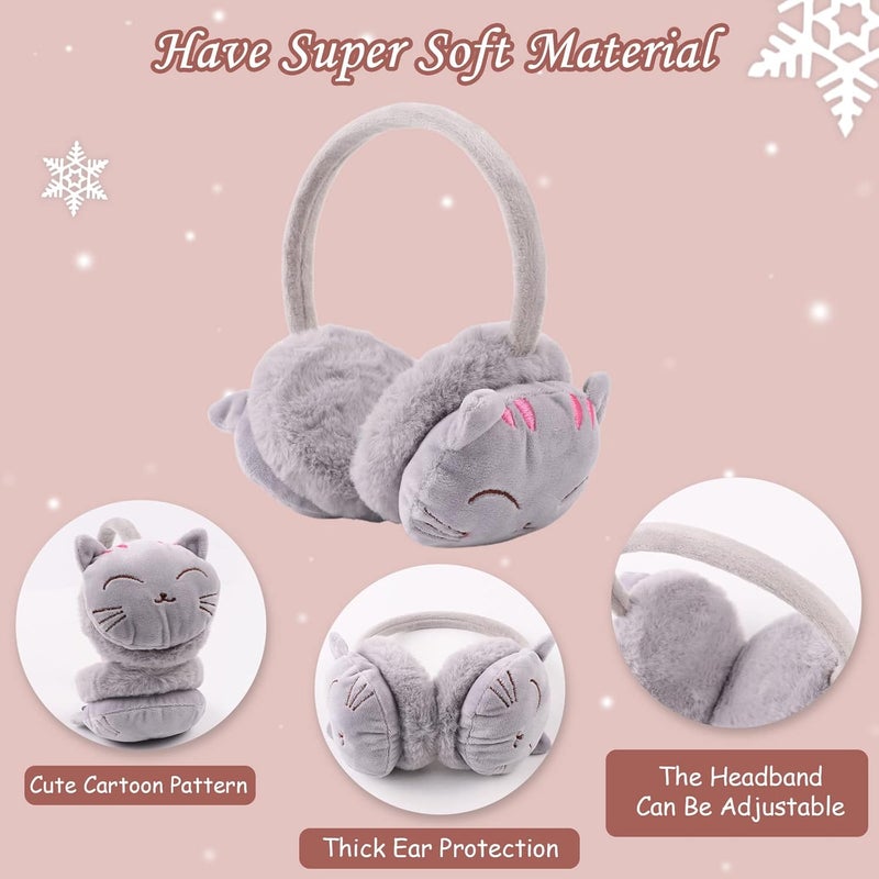 Pesaat Fluffy Ear Muff for Women Plush Earmuffs Kids Winter Earmuffs Girls Boys Cold Weather Ear Warmer - Image 4